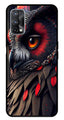 Owl Design Metal Mobile Case for Realme X7 Pro   (Design No -26)
