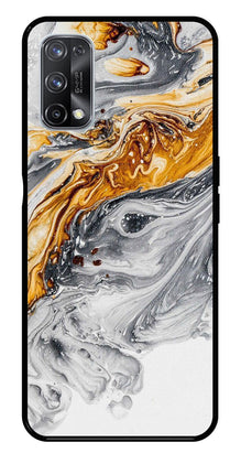 Marble Pattern Metal Mobile Case for Realme X7 Pro