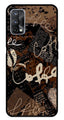Coffee Pattern Metal Mobile Case for Realme X7 Pro   (Design No -37)