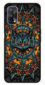 Owl Pattern Metal Mobile Case for Realme X7 Pro   (Design No -42)