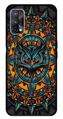 Owl Pattern Metal Mobile Case for Realme X7 Pro