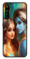 Lord Radha Krishna Metal Mobile Case for Realme XT   (Design No -01)