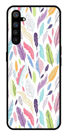 Colorful Feathers Metal Mobile Case for Realme XT