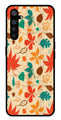Leafs Design Metal Mobile Case for Realme XT   (Design No -14)