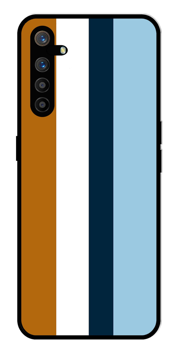 MultiColor Pattern Metal Mobile Case for Realme XT   (Design No -17)