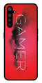 Gamer Pattern Metal Mobile Case for Realme XT   (Design No -41)