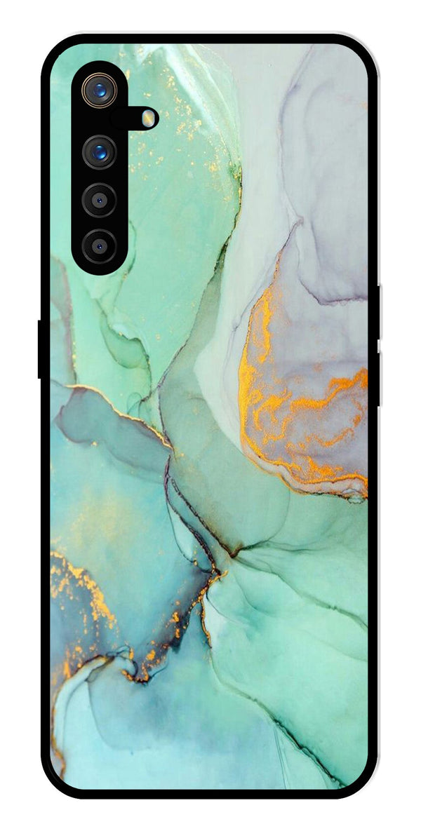 Marble Design Metal Mobile Case for Realme XT   (Design No -46)