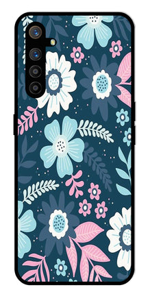 Flower Leaves Design Metal Mobile Case for Realme XT