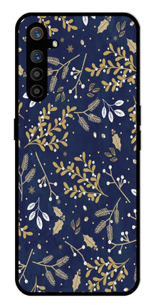 Floral Pattern  Metal Mobile Case for Realme XT