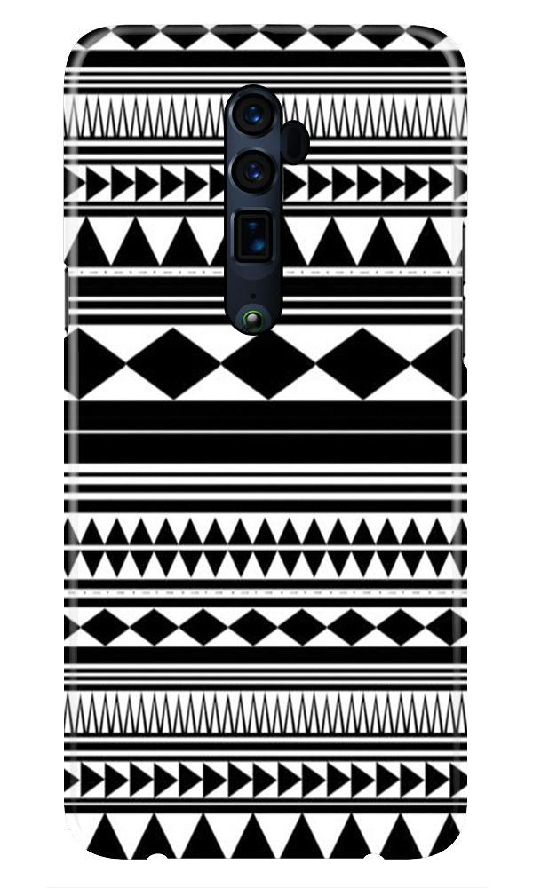 Black white Pattern Case for Oppo Reno2 Z