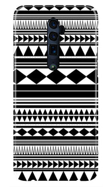 Black white Pattern Case for Oppo Reno2 Z