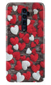 Red White Hearts Case for Oppo Reno2 F  (Design - 105)