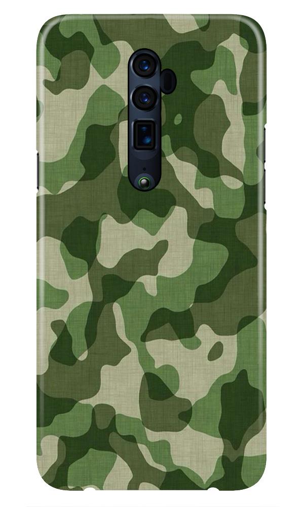 Army Camouflage Case for Oppo Reno2 F  (Design - 106)
