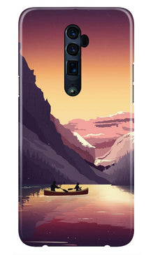 Mountains Boat Case for Oppo A5 2020 (Design - 181)