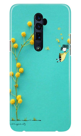 Flowers Girl Case for Oppo Reno2 F (Design No. 216)