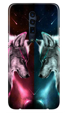 Wolf fight Case for Oppo Reno2 F (Design No. 221)