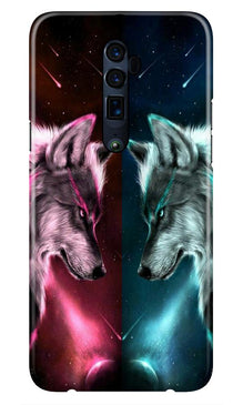 Wolf fight Case for Oppo Reno2 Z (Design No. 221)