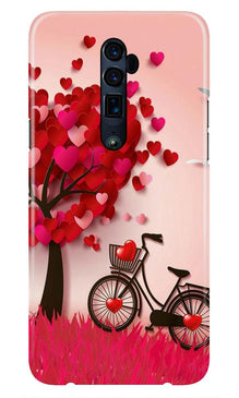 Red Heart Cycle Case for Oppo Reno2 Z (Design No. 222)