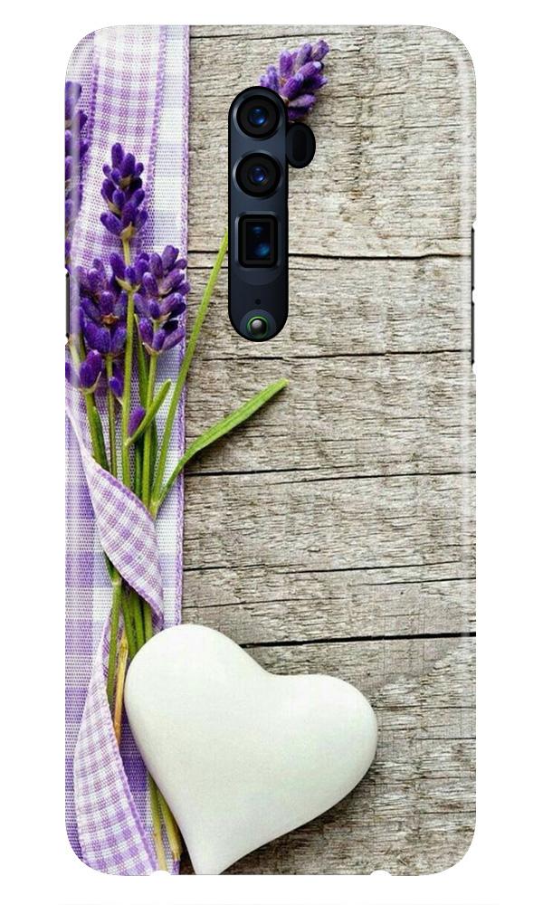 White Heart Case for Oppo Reno2 Z (Design No. 298)