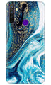 Marble Texture Mobile Back Case for Realme 5  (Design - 308)