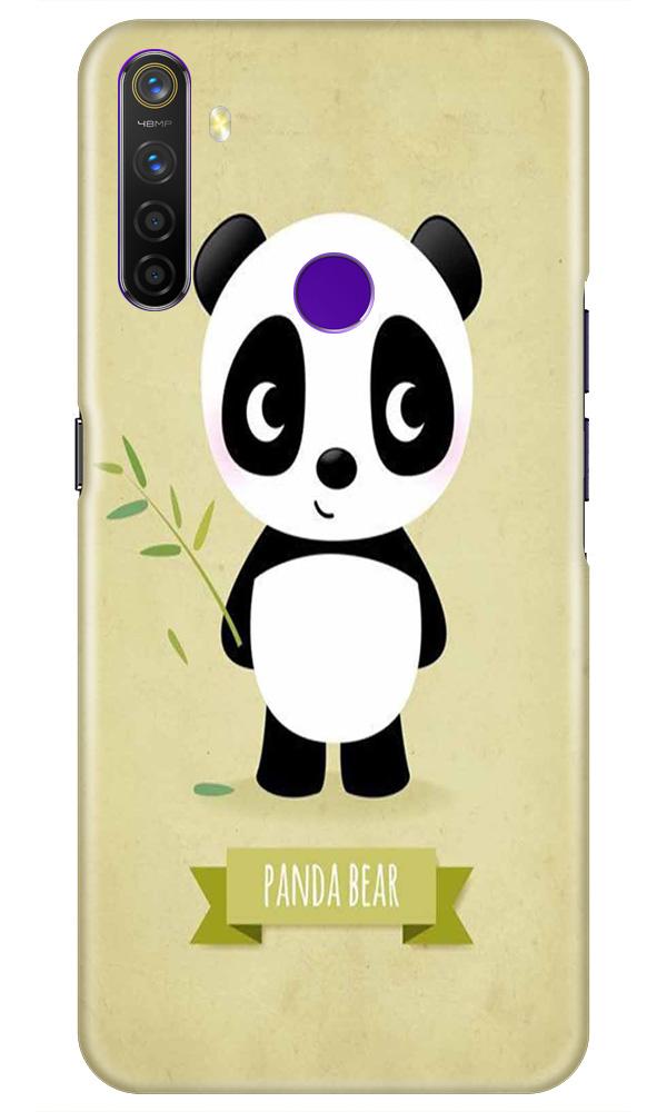 Panda Bear Mobile Back Case for Realme 5i  (Design - 317)