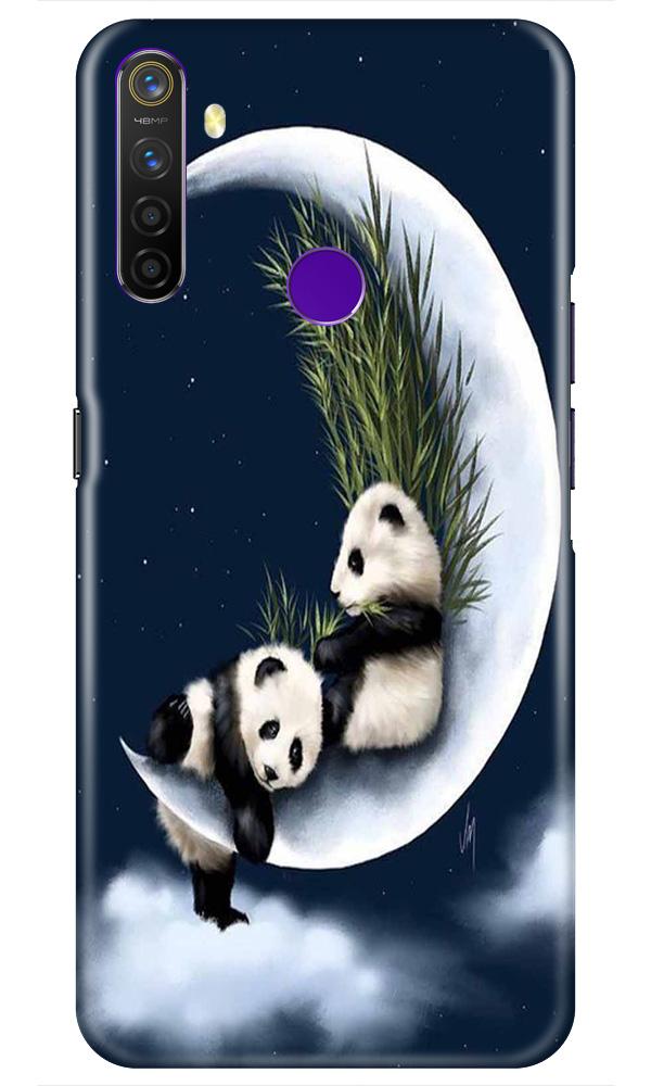 Panda Moon Mobile Back Case for Realme 5i(Design - 318)