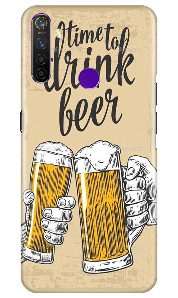 Drink Beer Mobile Back Case for Realme 5(Design - 328)