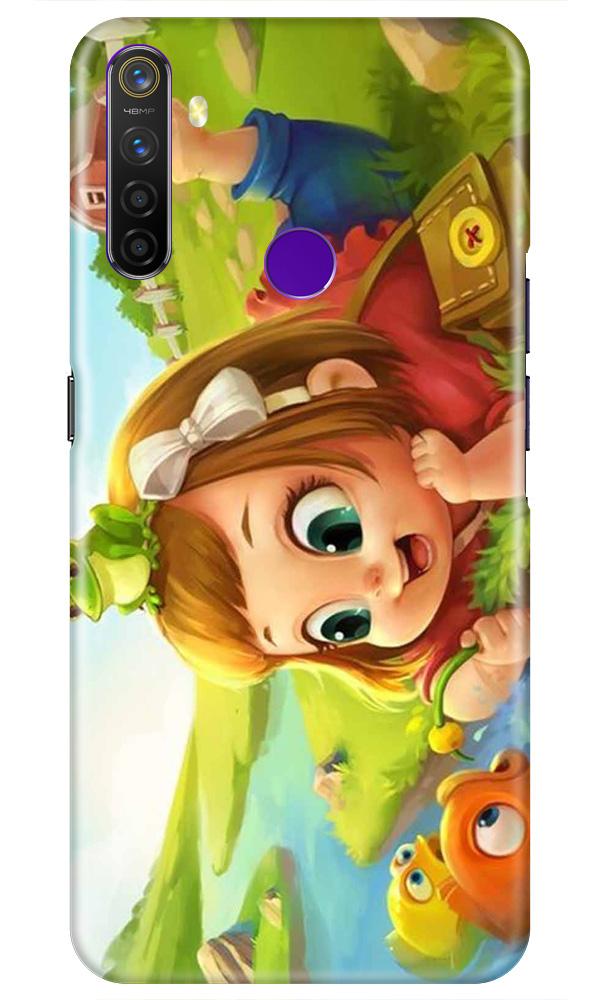Baby Girl Mobile Back Case for Realme 5s  (Design - 339)