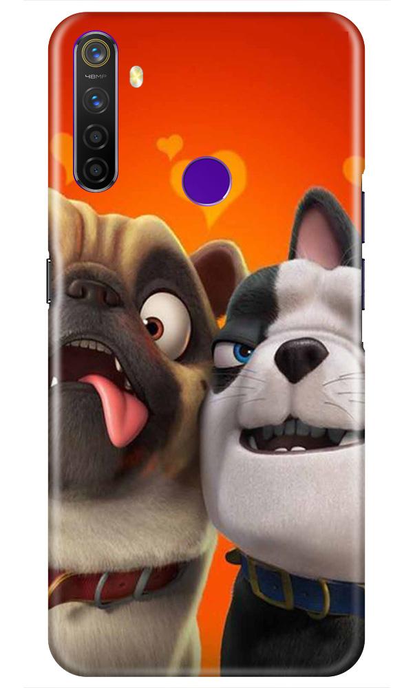 Dog Puppy Mobile Back Case for Realme 5  (Design - 350)