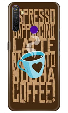Love Coffee Mobile Back Case for Realme 5 Pro  (Design - 351)
