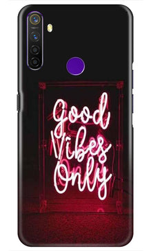 Good Vibes Only Mobile Back Case for Realme 5i  (Design - 354)