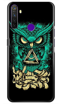 Owl Mobile Back Case for Realme 5i  (Design - 358)
