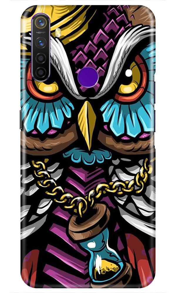 Owl Mobile Back Case for Realme 5  (Design - 359)