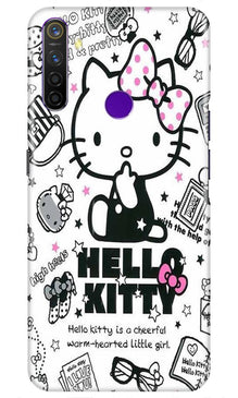 Hello Kitty Mobile Back Case for Realme 5i  (Design - 361)