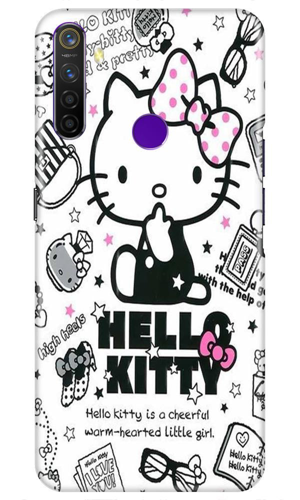 Hello Kitty Mobile Back Case for Realme 5  (Design - 361)