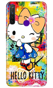Hello Kitty Mobile Back Case for Realme 5i  (Design - 362)