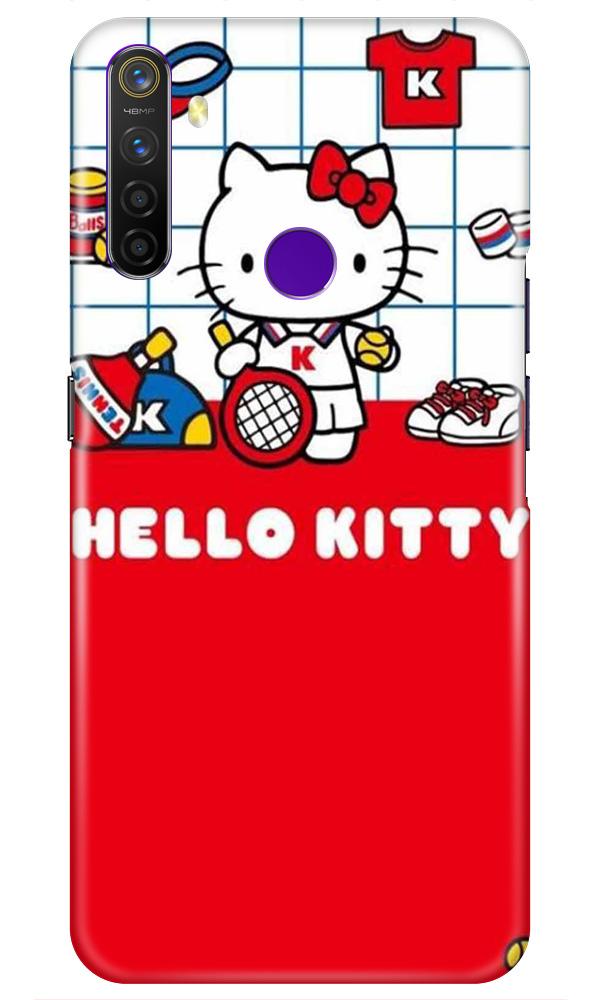 Hello Kitty Mobile Back Case for Realme 5i  (Design - 363)