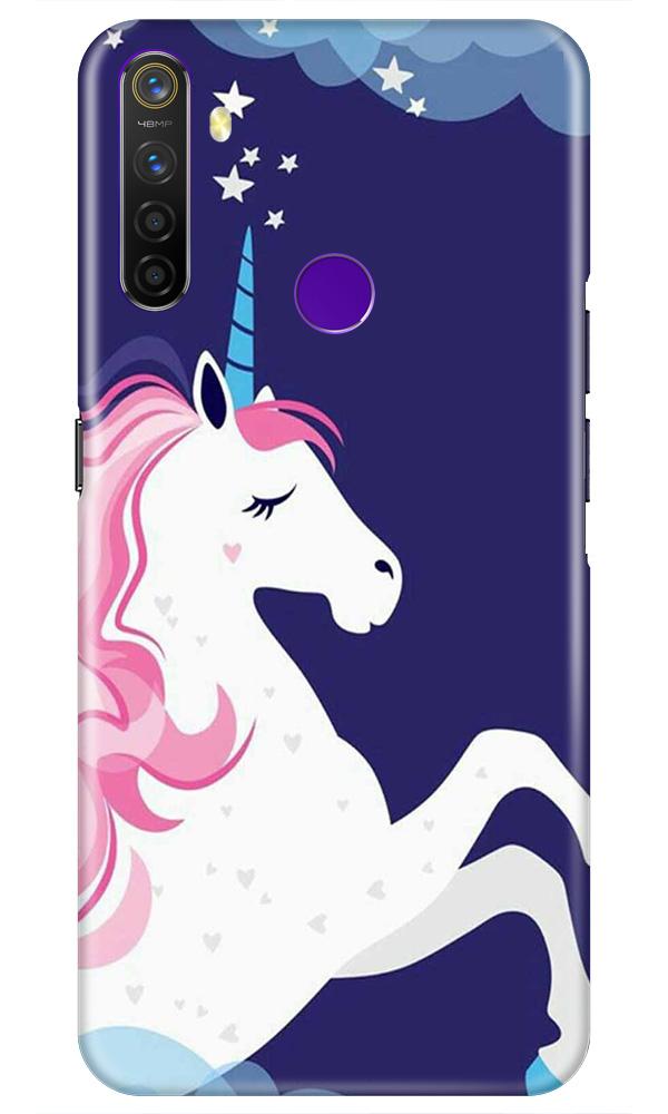 Unicorn Mobile Back Case for Realme 5  (Design - 365)