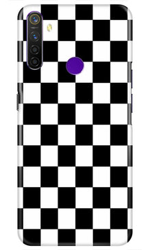 Black White Boxes Mobile Back Case for Realme 5i  (Design - 372)