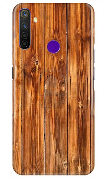 Wooden Texture Mobile Back Case for Realme 5i  (Design - 376)
