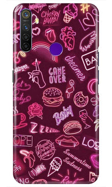 Party Theme Mobile Back Case for Realme 5  (Design - 392)