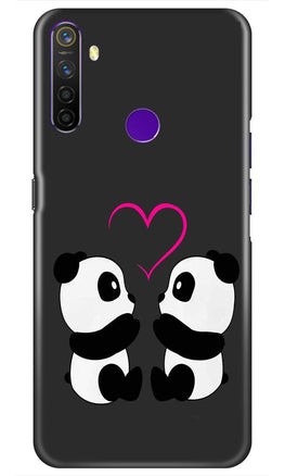 Panda Love Mobile Back Case for Realme 5 Pro  (Design - 398)