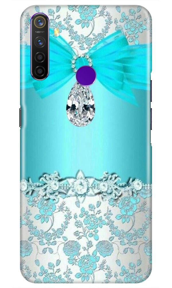 Shinny Blue Background Case for Realme 5s