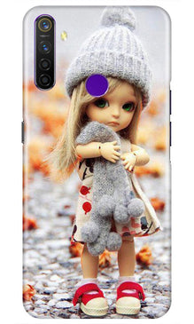 Cute Doll Mobile Back Case for Realme 5s (Design - 93)