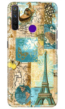 Travel Eiffel Tower Mobile Back Case for Realme 5s (Design - 206)