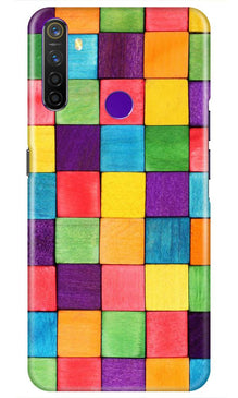 Colorful Square Mobile Back Case for Realme 5s (Design - 218)