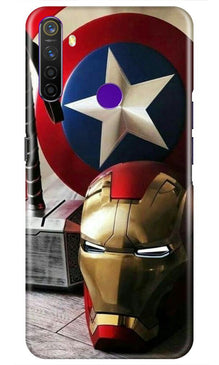Ironman Captain America Mobile Back Case for Realme 5s (Design - 254)