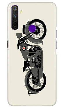 MotorCycle Mobile Back Case for Realme 5s (Design - 259)