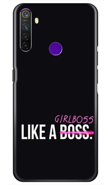 Like a Girl Boss Mobile Back Case for Realme 5s (Design - 265)