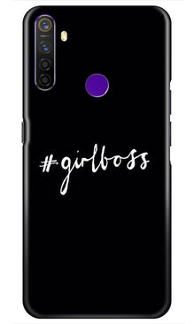 #GirlBoss Mobile Back Case for Realme 5s (Design - 266)